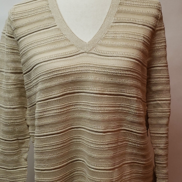 Brooks Brothers women's Knit see Through blouse L - Picture 3 of 12